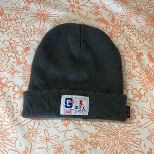 Grizzly Gray Beanie with Patch